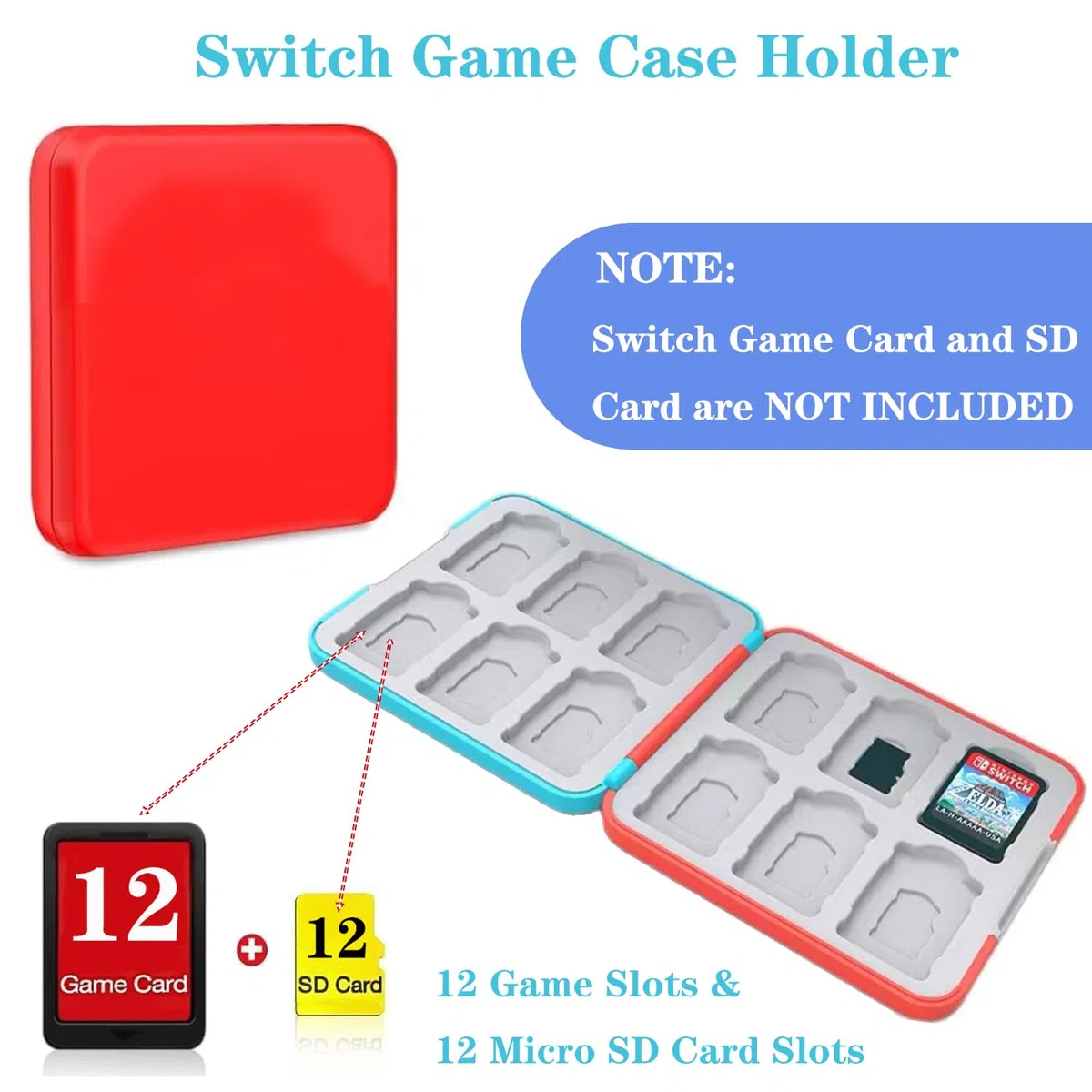 OLDZHU Set di accessori sportivi 16 in 1 con organizer compatibile con Nintendo Switch & console OLED, 2024, per feste in famiglia, set di accessori per gioco