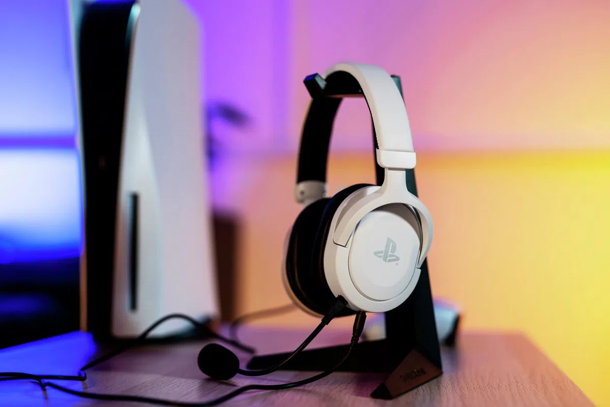 Trust Gaming GXT 498W Forta Cuffie Ecosostenibili PS5 PS4 Over-Ear Microfono Staccabile Cavo 1.2 m Jack 3.5 mm Bianco