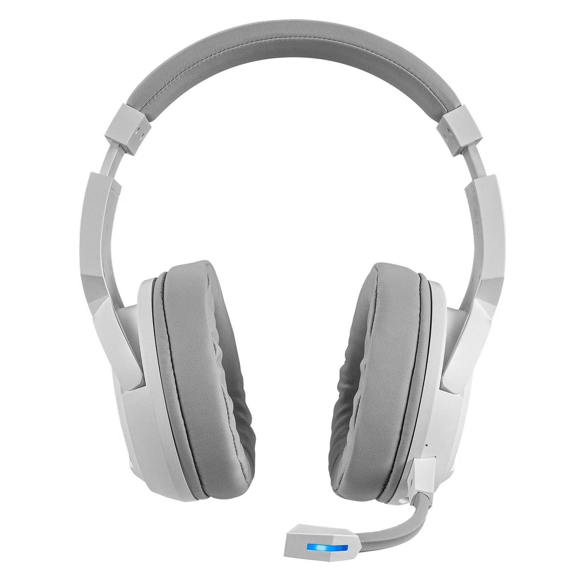 Mars Gaming MHW-100 Bianco Cuffie Wireless ARGB Flow Microfono ENC Rimovibile Ultraleggero Cancellazione Passiva Rumore Compatibilità Universale