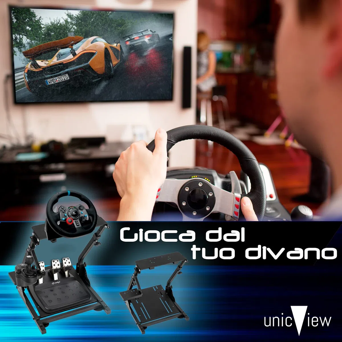 Supporto per volante G29 G920 G923 T150 T500 T300 TX TH8A Clubsport regolabile pieghevole