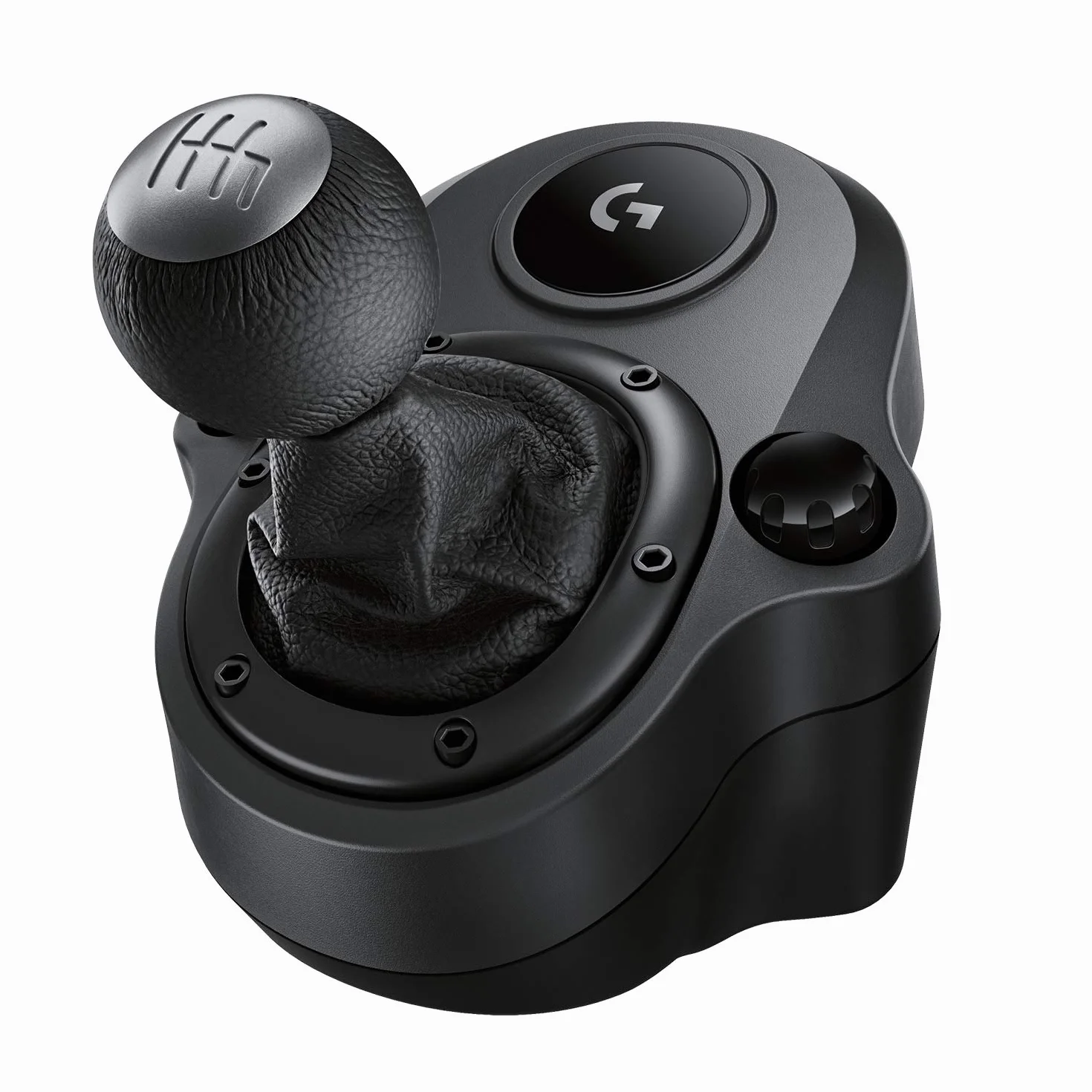 Logitech Driving Force Leva di Cambio 6 Marce con Pomello in Vera Pelle, Compatibile G29 G920 G923