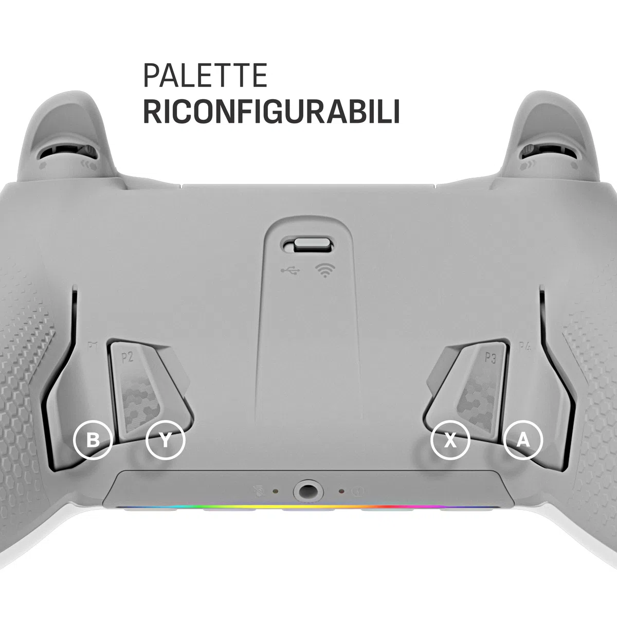SCUF ENVISION PRO Wireless V1 (2023) Controller per PC da gioco - Cinque tasti G rimappabili - Paddle posteriori rimappabili - Trigger istantanei - Compatibile con iCUE - Bianco