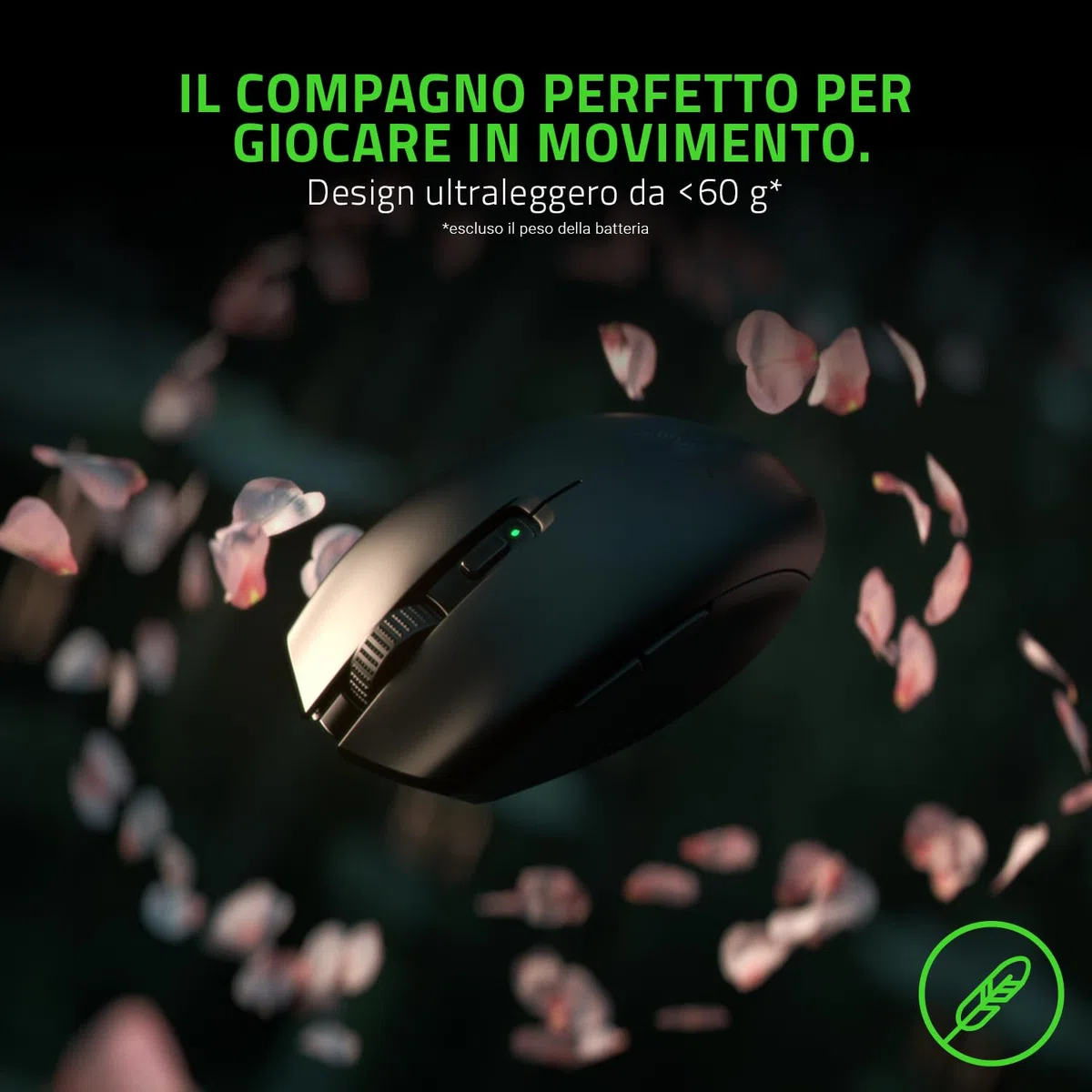 Razer Orochi V2 - Mouse da Gioco Wireless Mobile con Durata Della Batteria Fino a 950 Ore (Design leggero, Bluetooth, Interruttori Meccanici del Mouse di Seconda Generazione) Nero