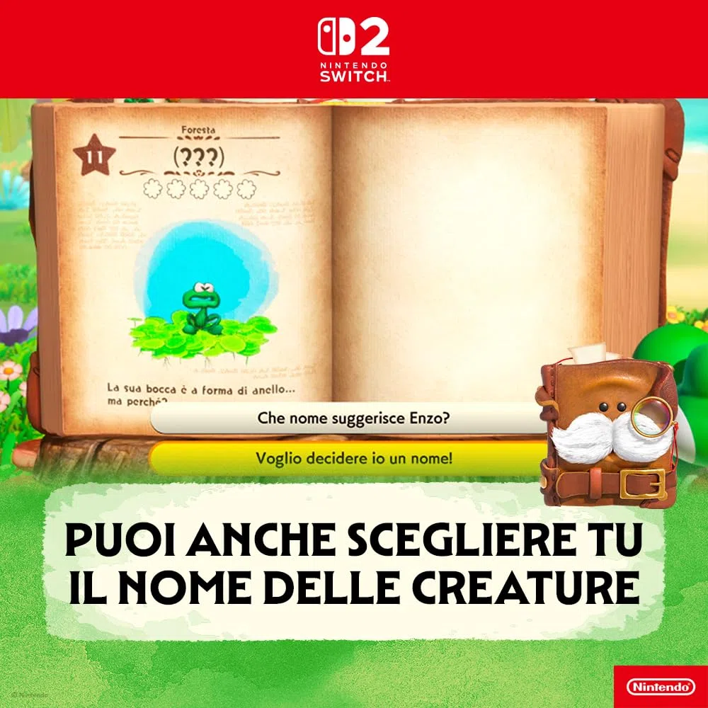 Yoshi and the Mysterious Book - Nintendo Switch 2 - Ed. Italiana - Versione su scheda