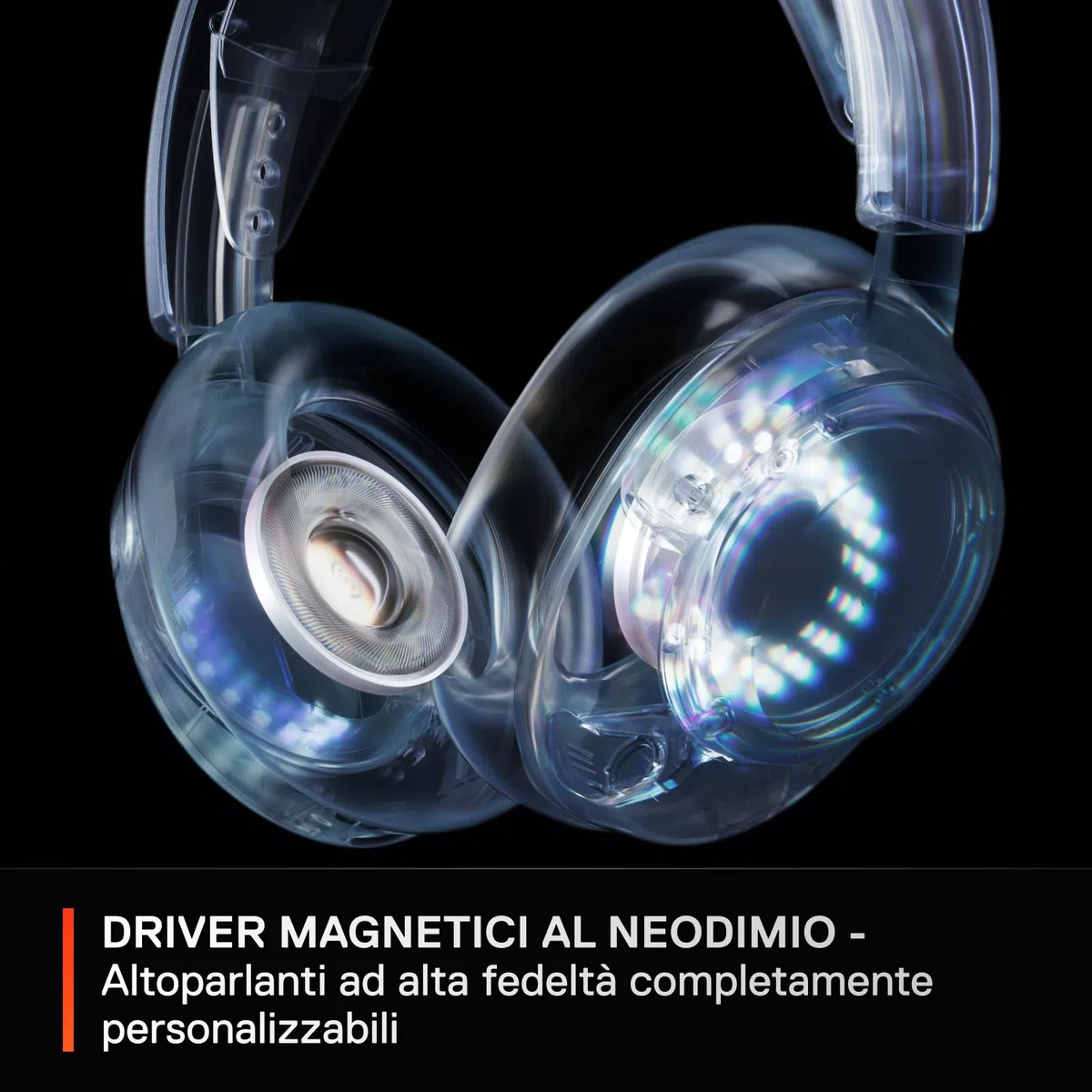 SteelSeries Arctis Nova 5P Cuffie Wireless PS5 Driver magnetici al neodimio Batteria 60 HR 2,4GHz BT Microfono ClearCast Gen2.X