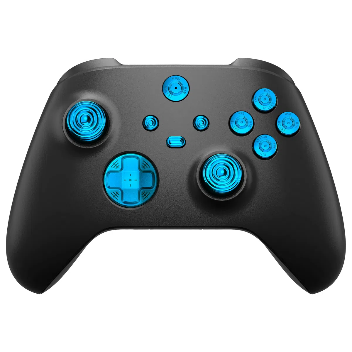 eXtremeRate Tasti Levette Analogiche in Metallo per Xbox Series X S Controller,11 in 1 D-pad Pulsante ABXY Analogici Thumbsticks in Alluminio per Xbox Series S X Joystick Model 1914-Blu