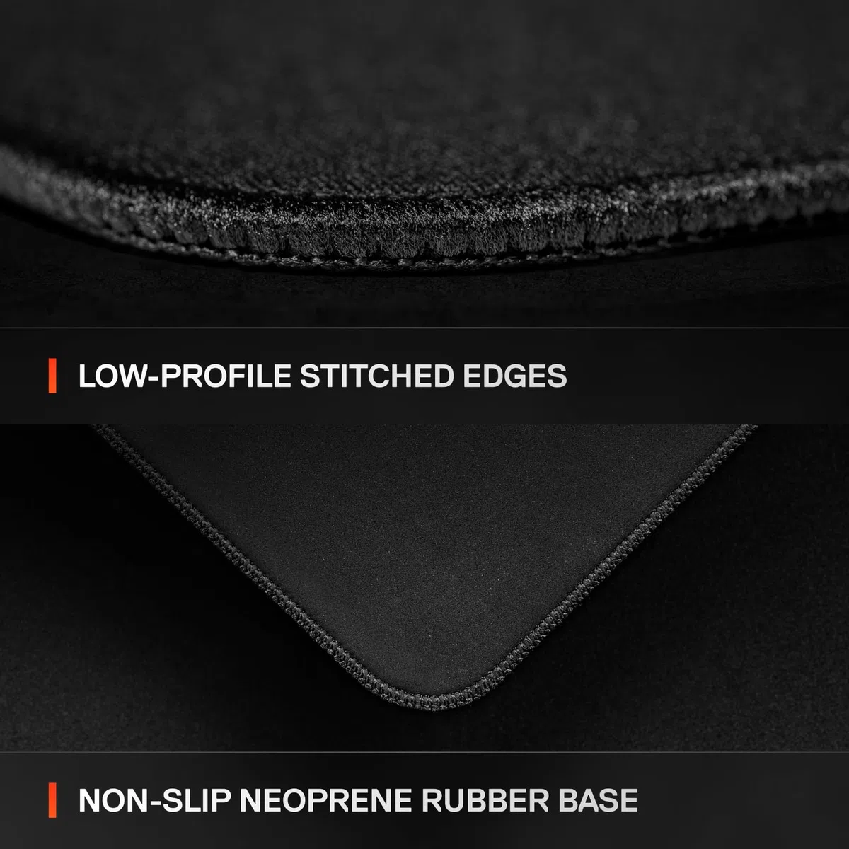 SteelSeries QcK L Performance Control Tappetino per mouse da gioco, densità extra per una scorrevolezza fluida, cuciture a basso profilo, base in gomma neoprene antiscivolo, 42 x 49 cm, FPS, MOBA,