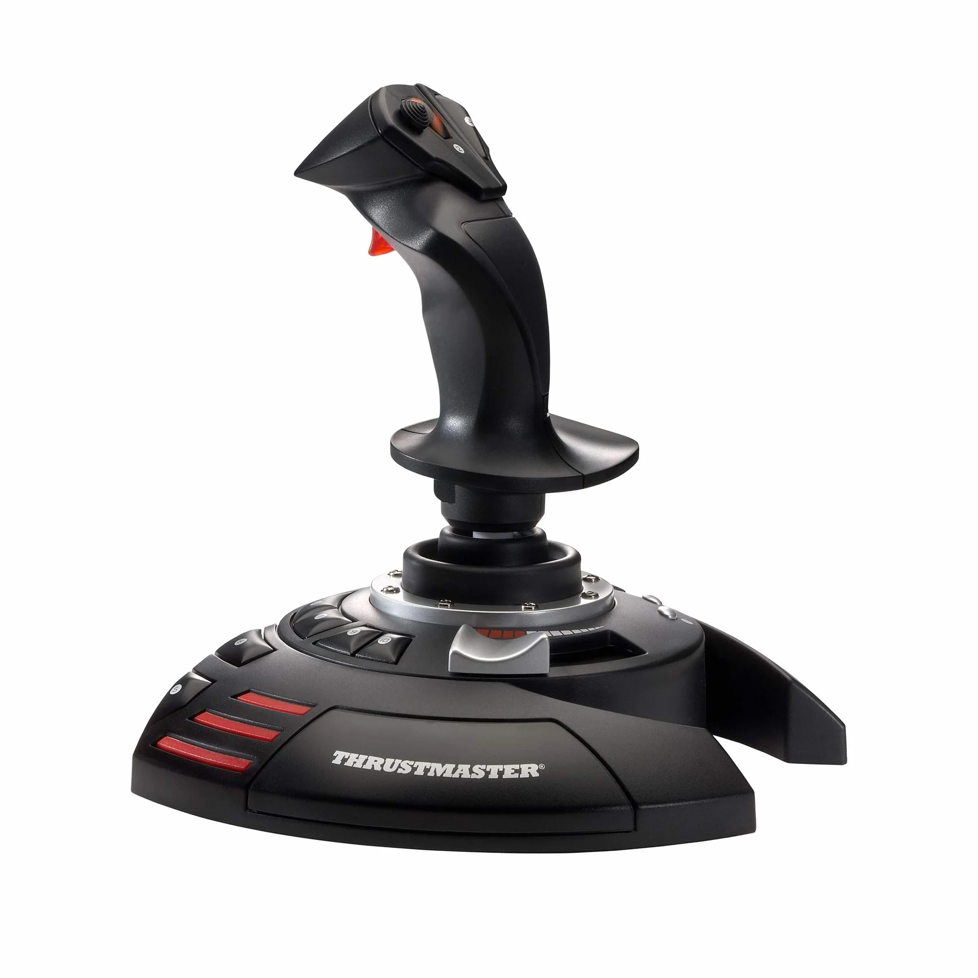Thrustmaster T.Flight Stick X, Joystick con controllo del timone, tasti e assi riprogrammabili, impugnatura rotante, manetta integrata, grilletto per fuoco rapido, compatibile con PC/USB