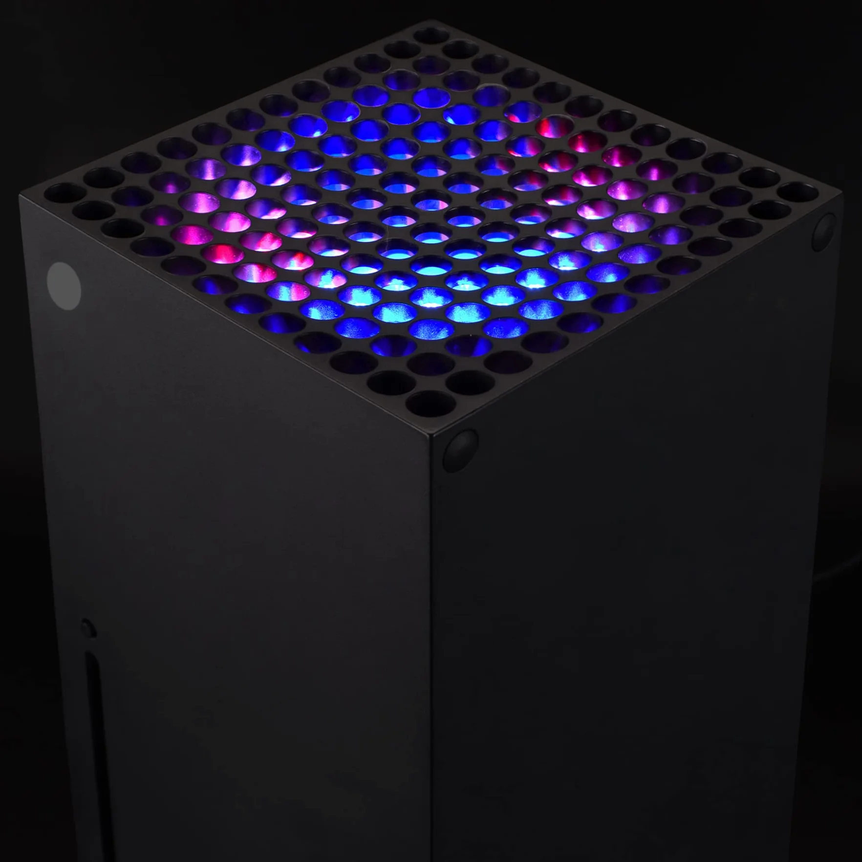 eXtremeRate RGB LED Striscia Luminosa Accessori per Xbox Series X Console Ventola con Telecomando 7 Colori 39 Effetti