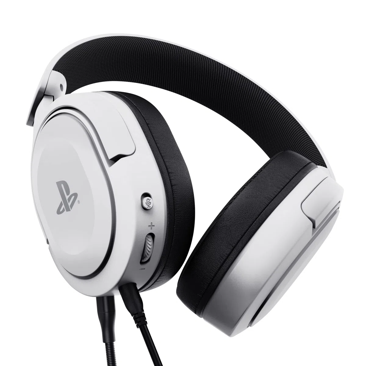 Trust Gaming GXT 498W Forta Cuffie Ecosostenibili PS5 PS4 Over-Ear Microfono Staccabile Cavo 1.2 m Jack 3.5 mm Bianco