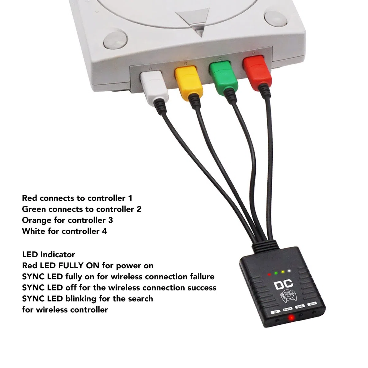 Adattatore per Controller Wireless Bluetooth DC DreamCast