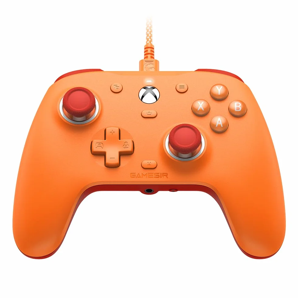 GameSir G7 SE Wired Controller per Xbox Series X|S, Xbox One e Windows 10/11, Gamepad a Effetto Hall, Jack Audio 3,5 mm (Arancia)