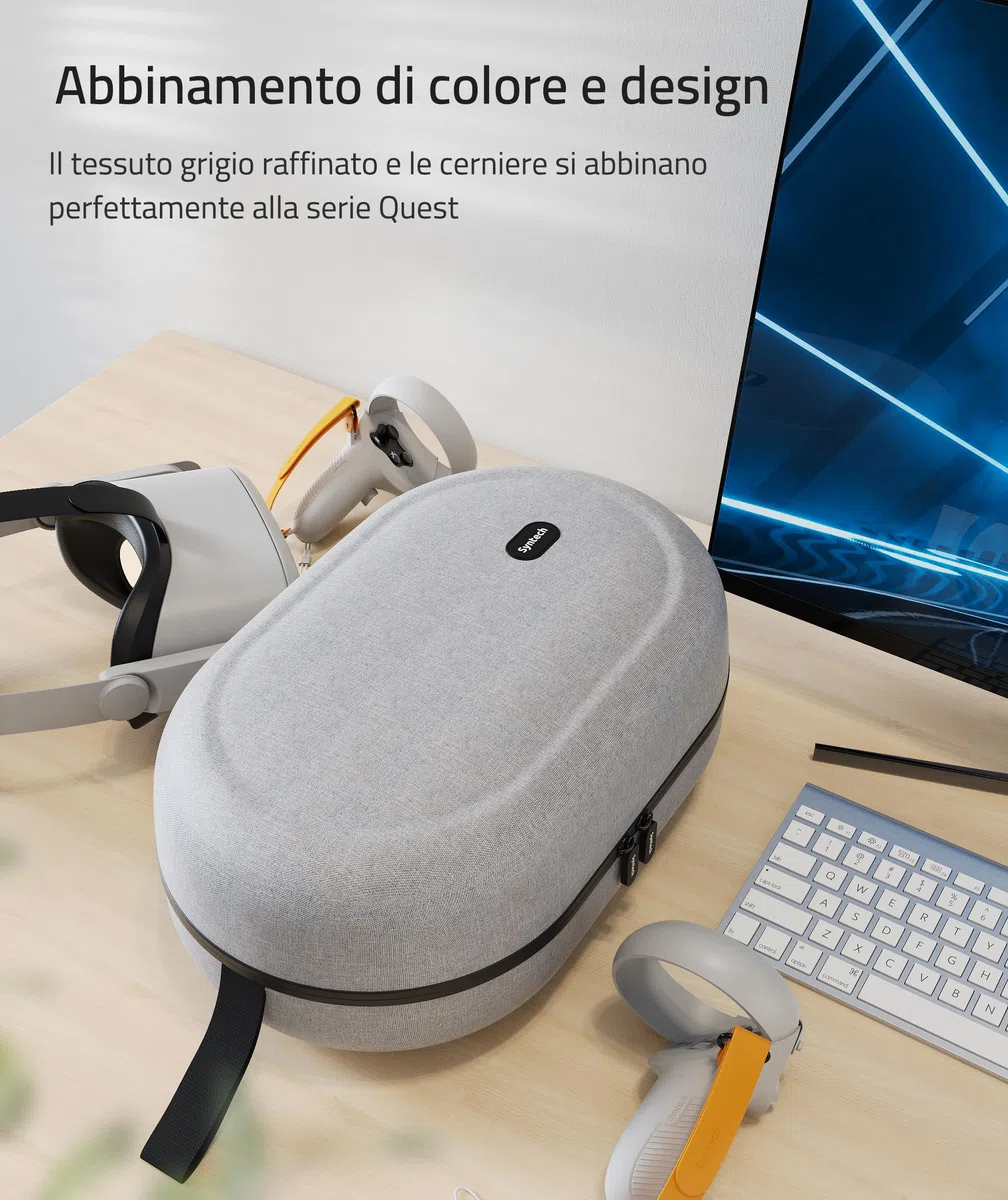 Meta Quest 3S Syntech Grande Custodia Rigida VR Cuffie Accessori Controller Touch Pico4