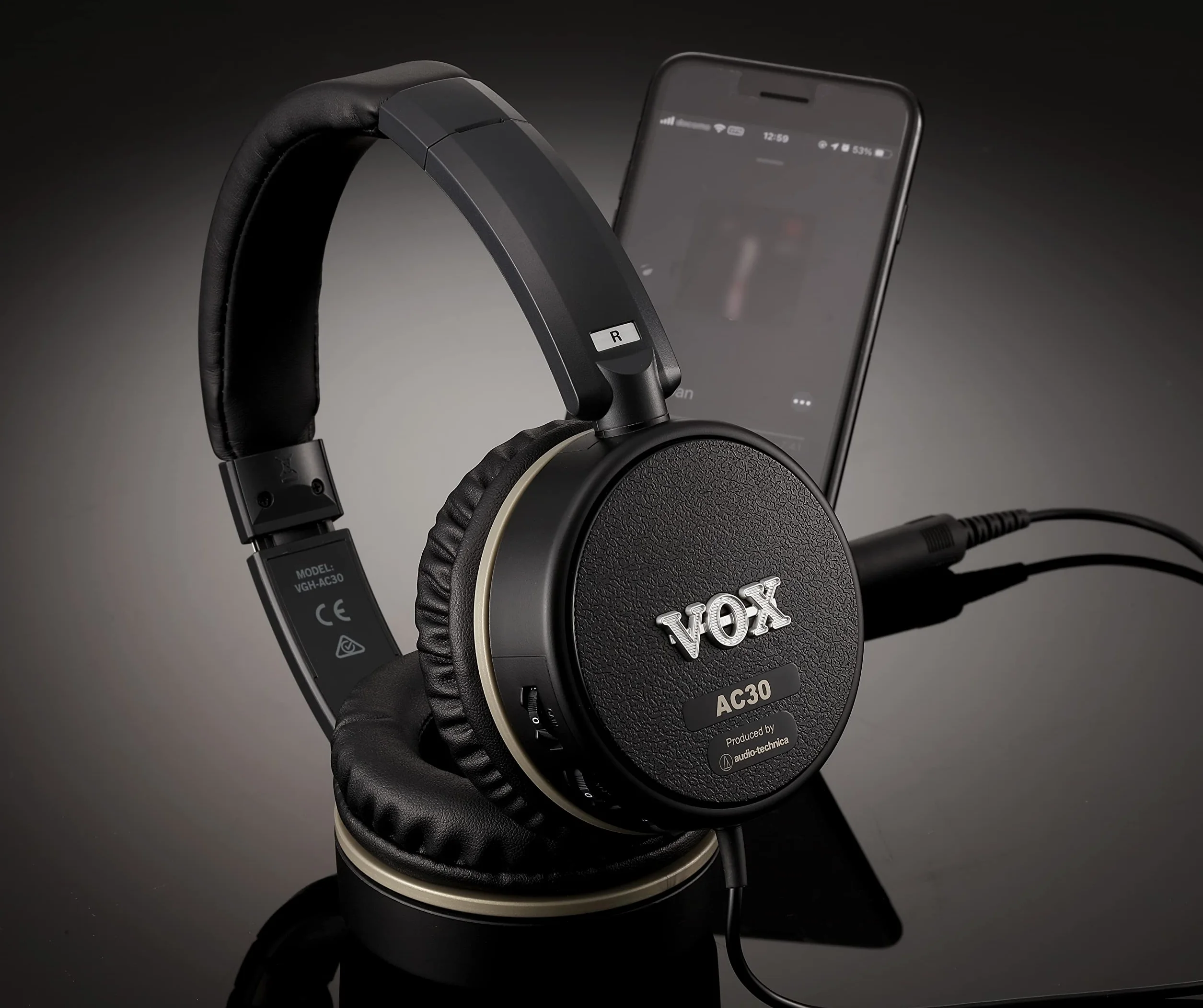 Vox VGH-ROCK Cuffia Chiusa Amplificata per Chitarra Nero