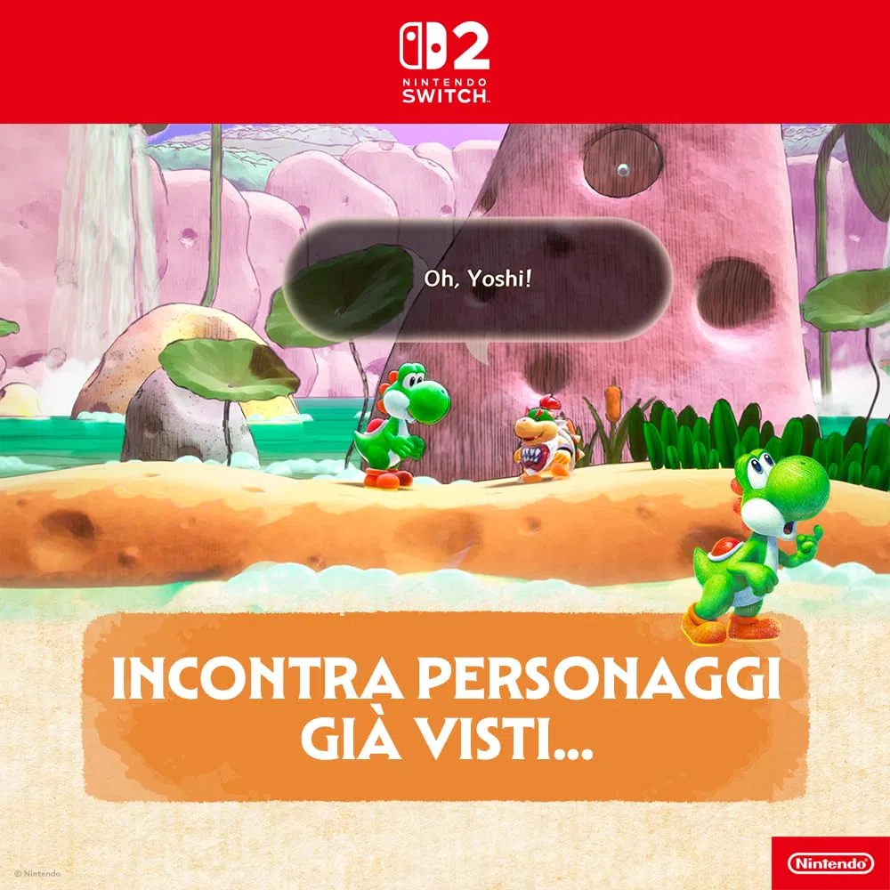 Yoshi and the Mysterious Book - Nintendo Switch 2 - Ed. Italiana - Versione su scheda