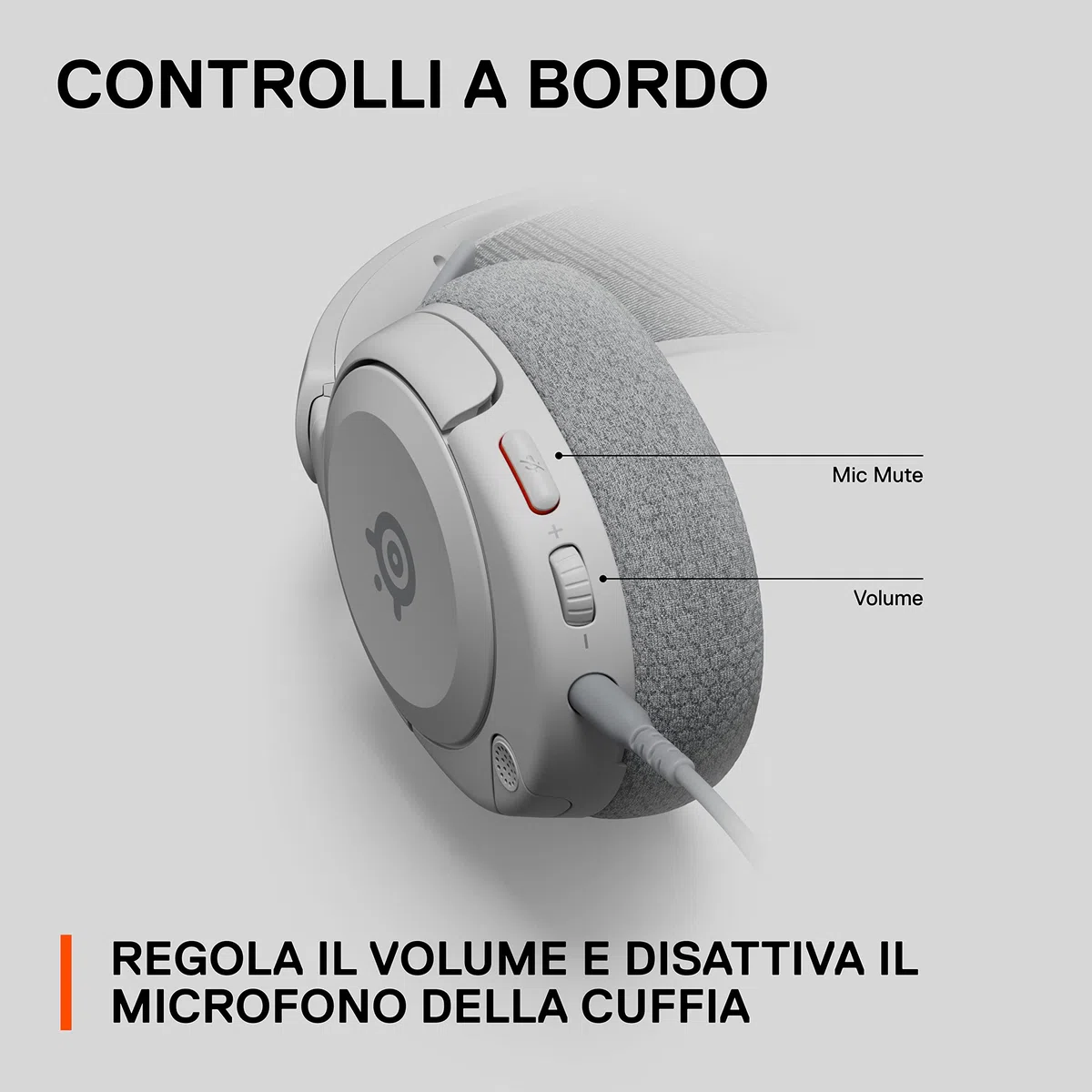 SteelSeries Arctis Nova 1P Cuffie da gaming multisistema Driver Hi-Fi Audio spaziale 360° Memory Foam Bianco