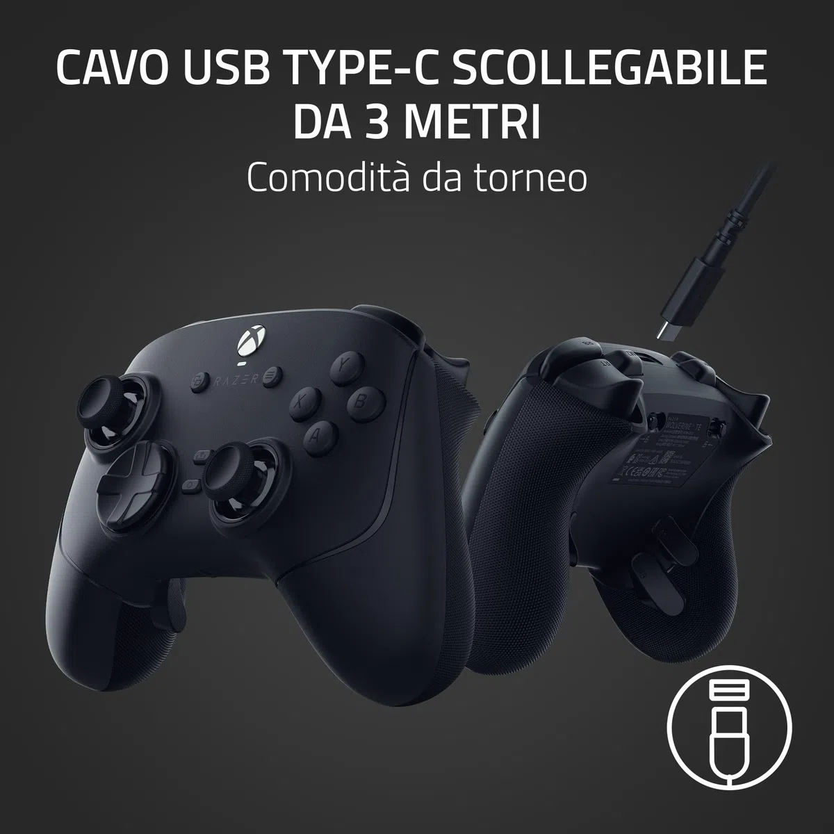 Razer Wolverine V3 Tournament Edition Controller cablato per Xbox X|S e PC Nero