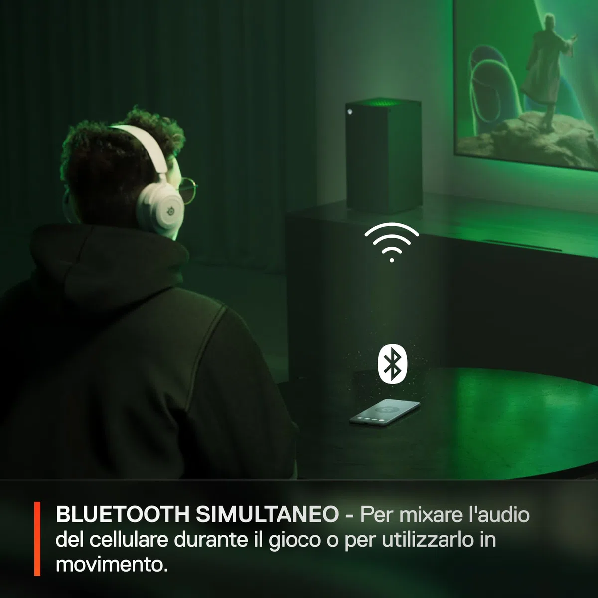 SteelSeries Arctis Nova 7X Cuffia da gaming wireless multipiattaforma 2.4GHz Bluetooth driver magnetici al neodimio batteria USB-C 38 ore ClearCast Gen2 AI PS5 PC VR Mobile