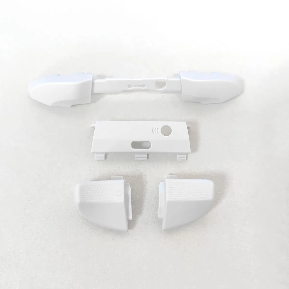 Hzxkqmil Set di Guscio di Ricambio per Xbox Elite Controller Series 2 - Core Bianco, Custodia Anteriore Coperchio Posteriore + Pulsante di Attivazione LB RB LT RT Paracolpi Anello Joystick Accessori