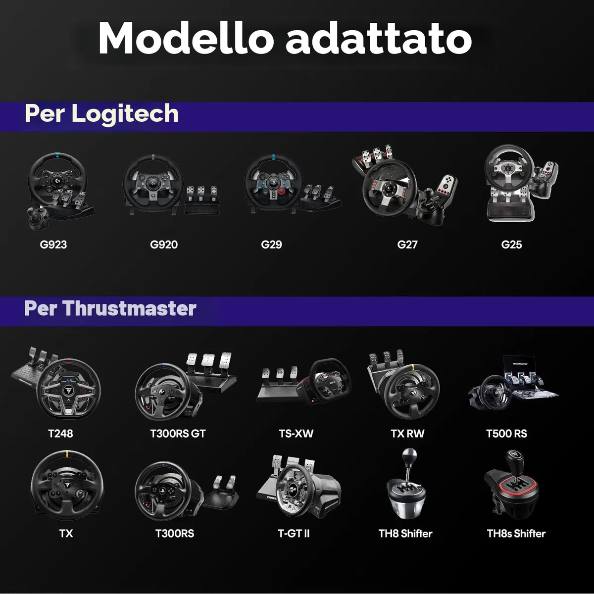 DIWANGUS Racing Simulator Cockpit, sedile pieghevole Sim Racing per Logitech G29 G920 G923 GPro Thrustmaster T248X T300RS PS5 PS4 Xbox One PC