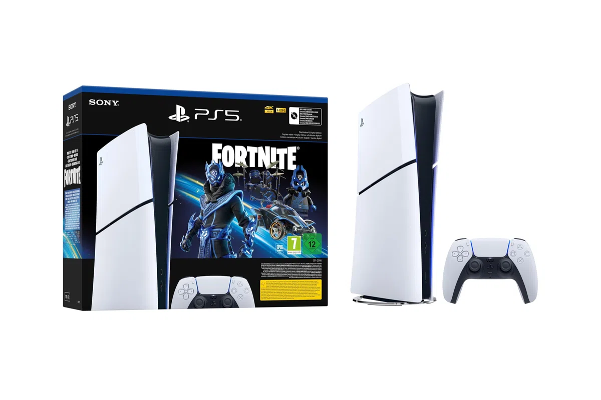 Playstation PS5 Digital Edition Fortnite Cobalt Star Bundle