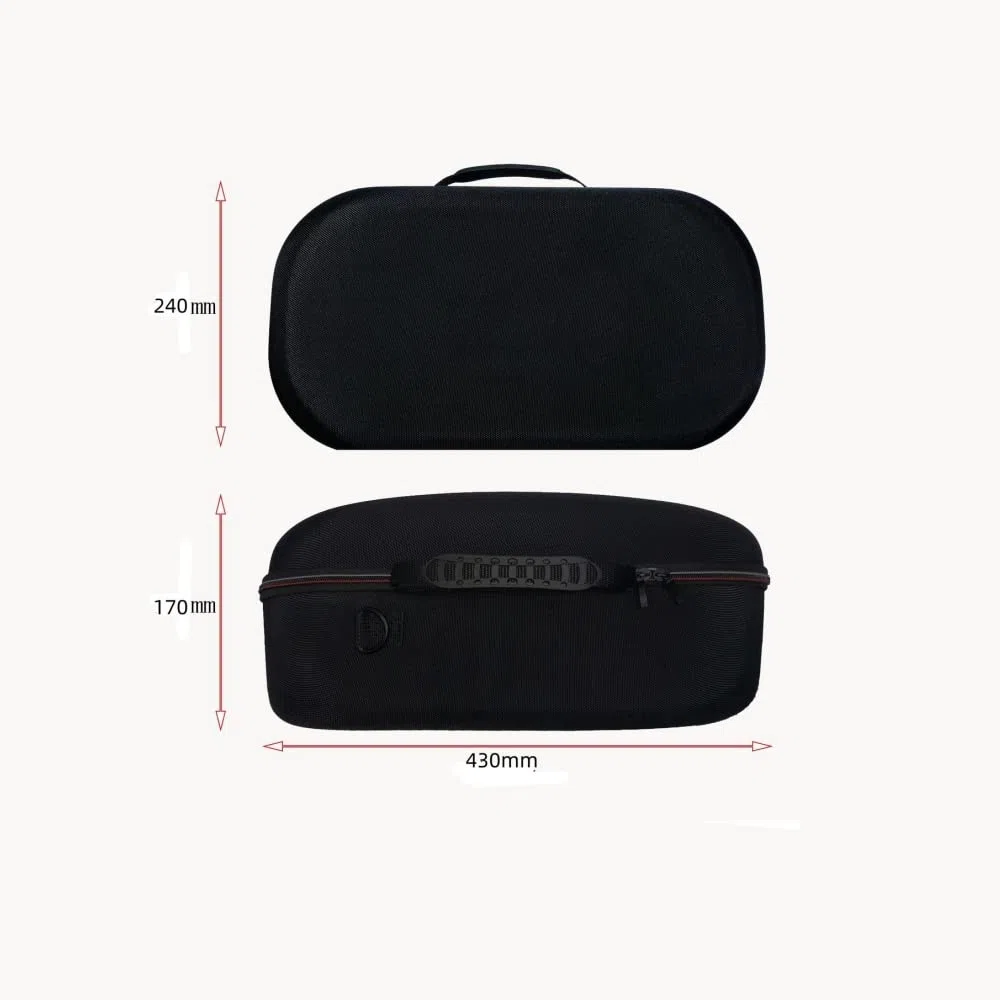 per PS5 VR2 Custodia portatile per custodia ad alta capacità custodia per occhiali PSVR2 custodia protettiva in EVA, Nero , Borsa portaoggetti PSVR2