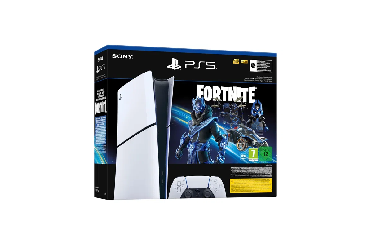 Playstation PS5 Digital Edition Fortnite Cobalt Star Bundle