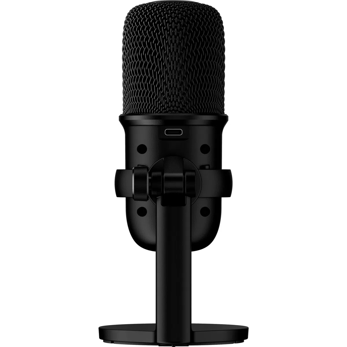 HyperX Solocast, Microfono da gaming, USB a condensatore, Sensore Tap-To-Mute, Registrazione 24bit/96 kHz, per Gaming, Streaming, Podcast, Twitch, Youtube, Compatibile con PC/PS5/PS4, USB-C, Nero