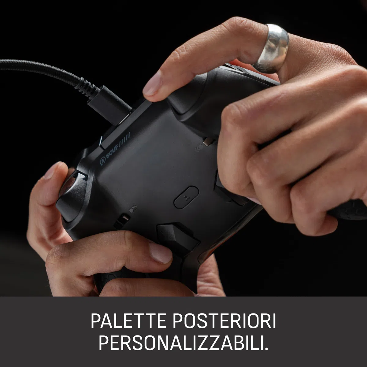SCUF VALOR PRO Controller Xbox a Prestazioni Cablate – Paddle Posteriori Personalizzabili, Grilletti Istantanei, Pulsanti a Effetto Hall, Xbox Series X|S, Xbox One, Windows PC – Grigio Acciaio