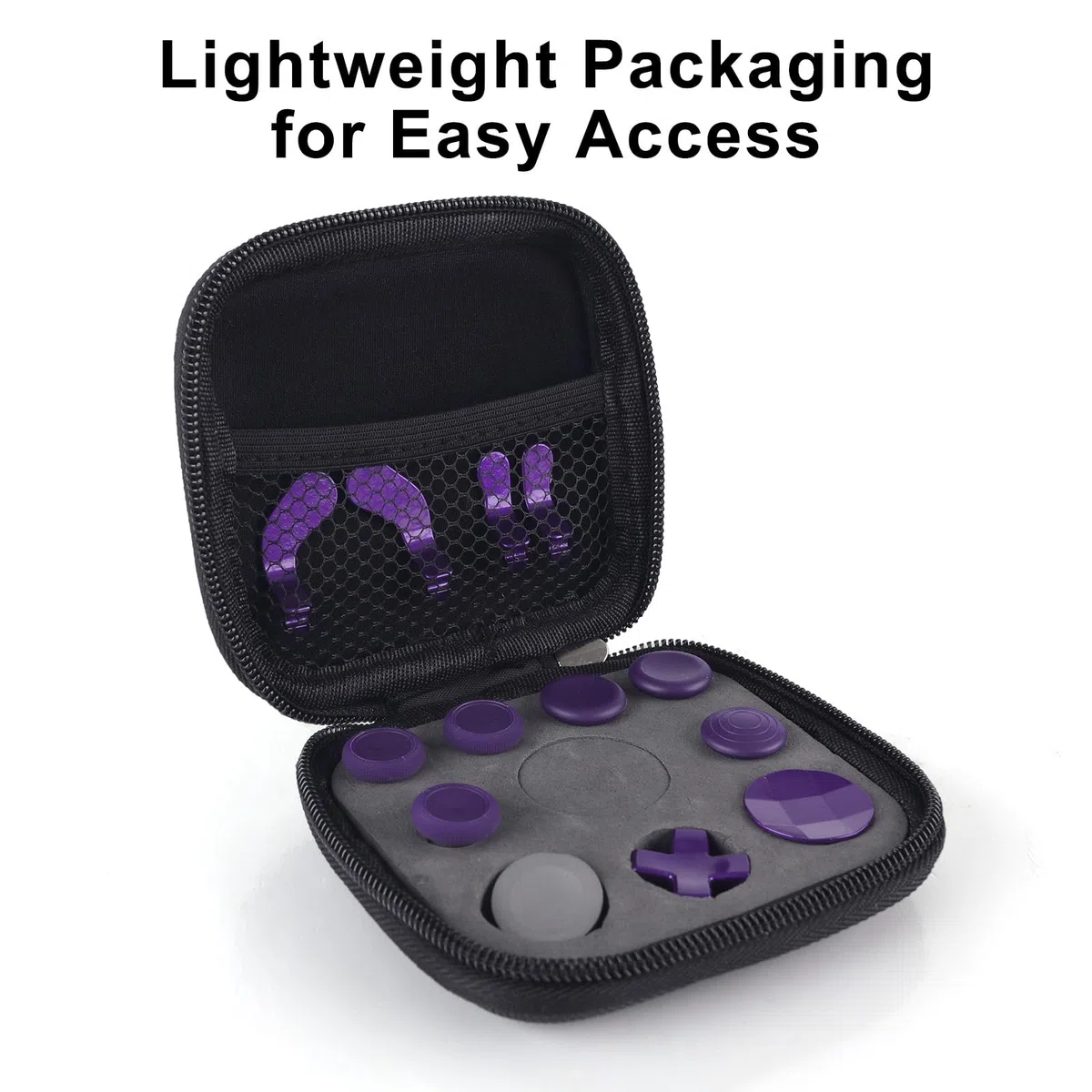 inRobert Set di Bottoni Magnetici in Metallo per Xbox Elite Controller Series 2 Accessori, Inclusi 6 Joystick di Placcatura in Metallo, 4 Paddle, 2 Cuscinetti a D, 1 Strumento di Regolazione (Viola)