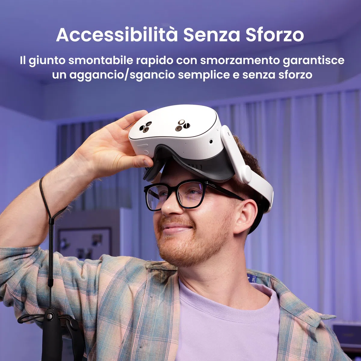 KIWI design K4 Comodo Cinturino per la Testa Compatibile Meta Quest 3S Quest 3