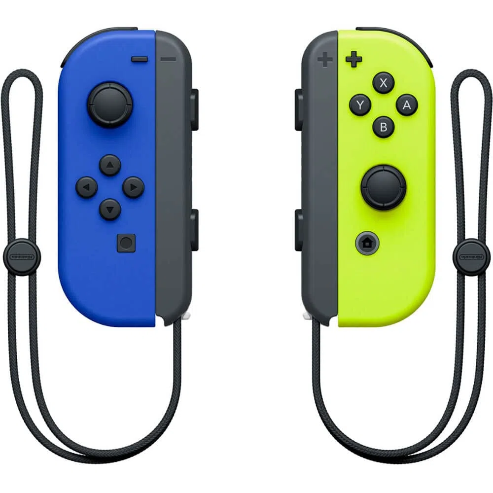 Nintendo Switch Controller Set 2 Joystick, Blu e Giallo Neon