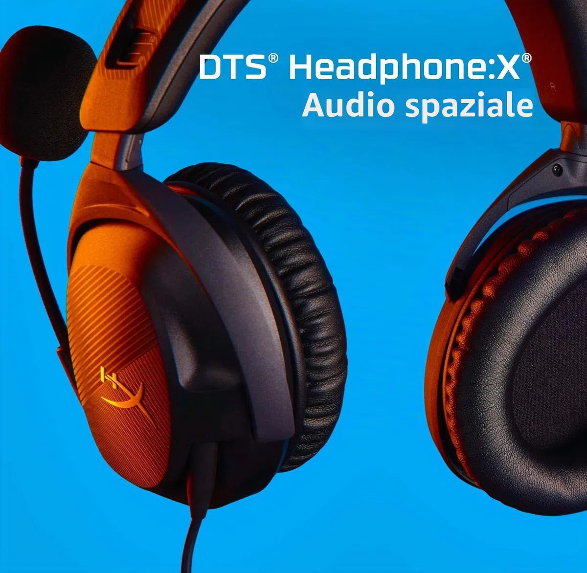 HyperX Cloud Stinger II, Cuffie da Gaming, Connessione Cablata a 3,5 mm, Audio Immersivo, Telaio in Plastica, Cuscinetti in Memory Foam Rivestiti in Similpelle, Adatto per PS4 e PS5, Nero
