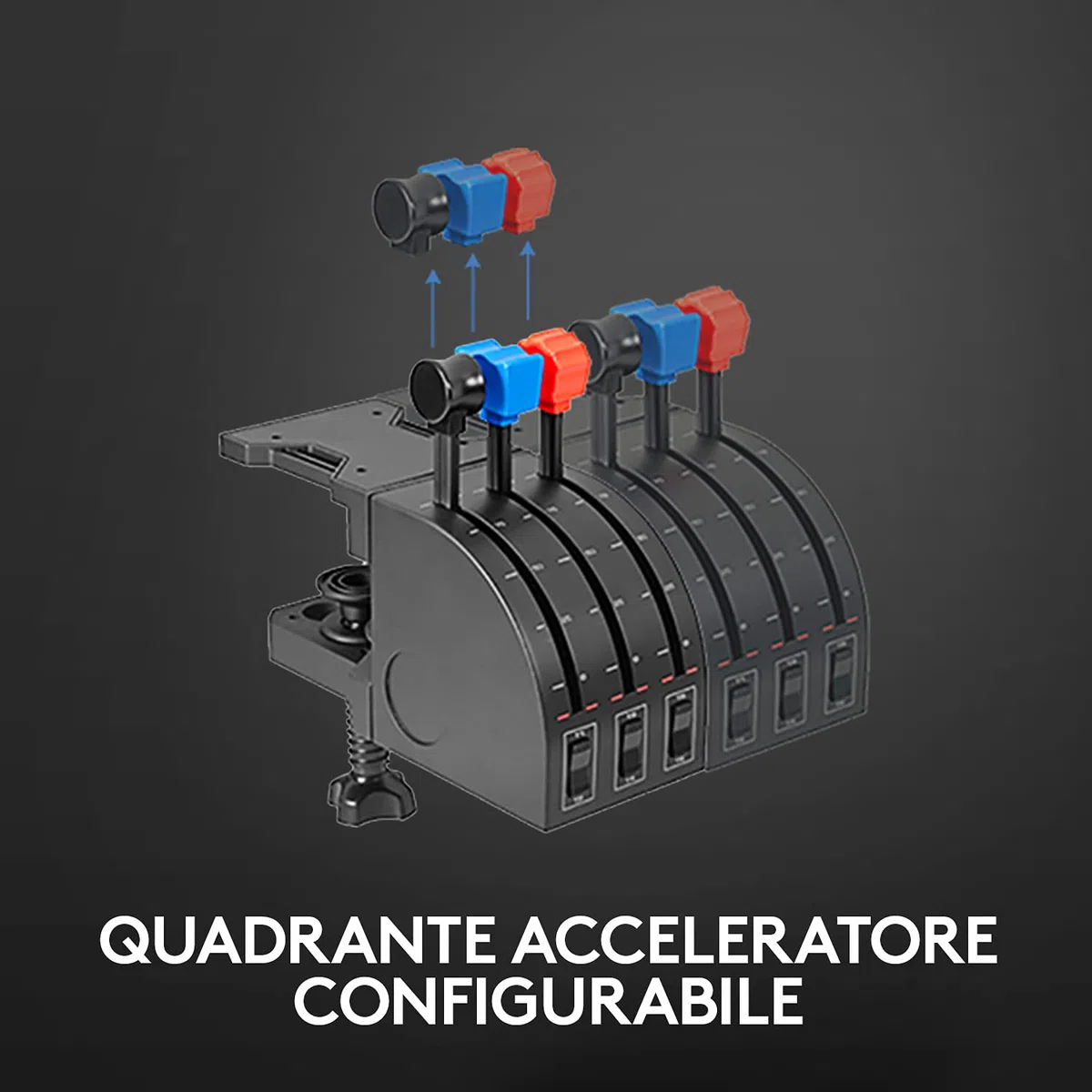 Logitech G Saitek Pro Flight Yoke System, Sistema Leva di Controllo di Volo, Quadrante ‎Acceleratore Per Simulazioni Professionali, Leva Stelo Acciaio, 75 Controlli Programmabili, ‎USB, PC - Nero