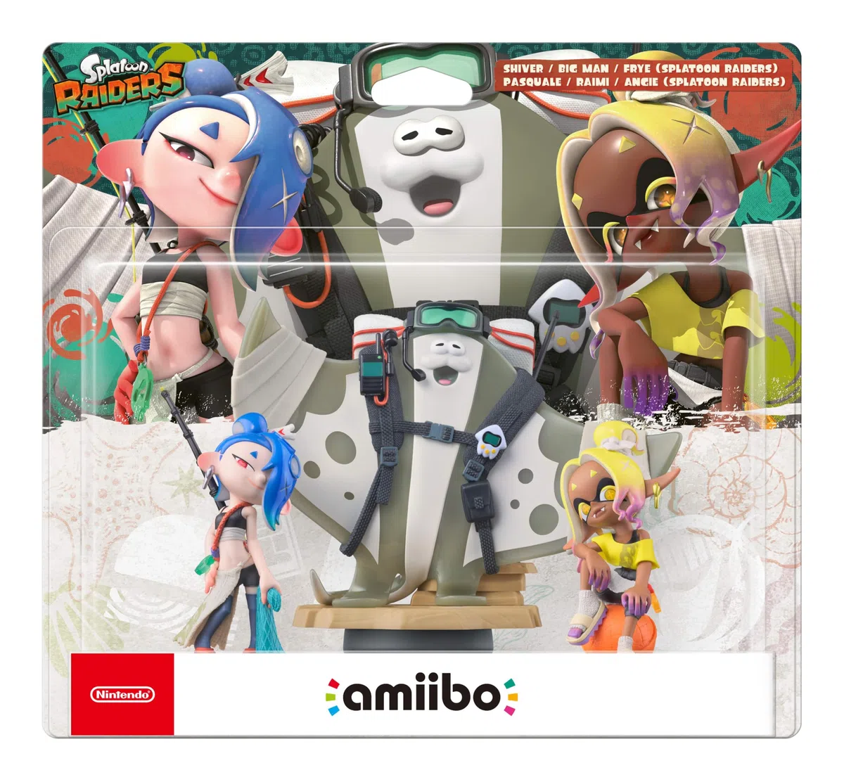 Set da tre amiibo di Splatoon Raiders: Pinnuccia, Mantaleo e Morena (Splatoon Raiders)