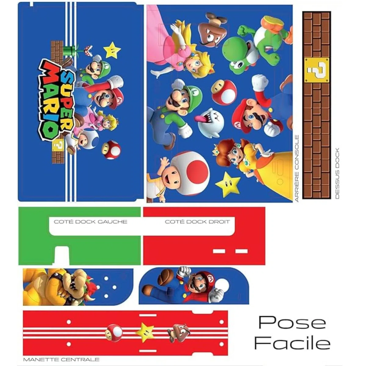 Sticker Switch Gaming Sticker Protector Gaming Switch Standard, Sticker Console Joycon e Dock..