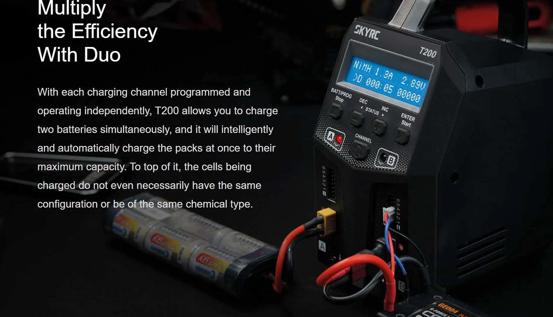 SkyRC T200 Caricabatteria AC, DC
