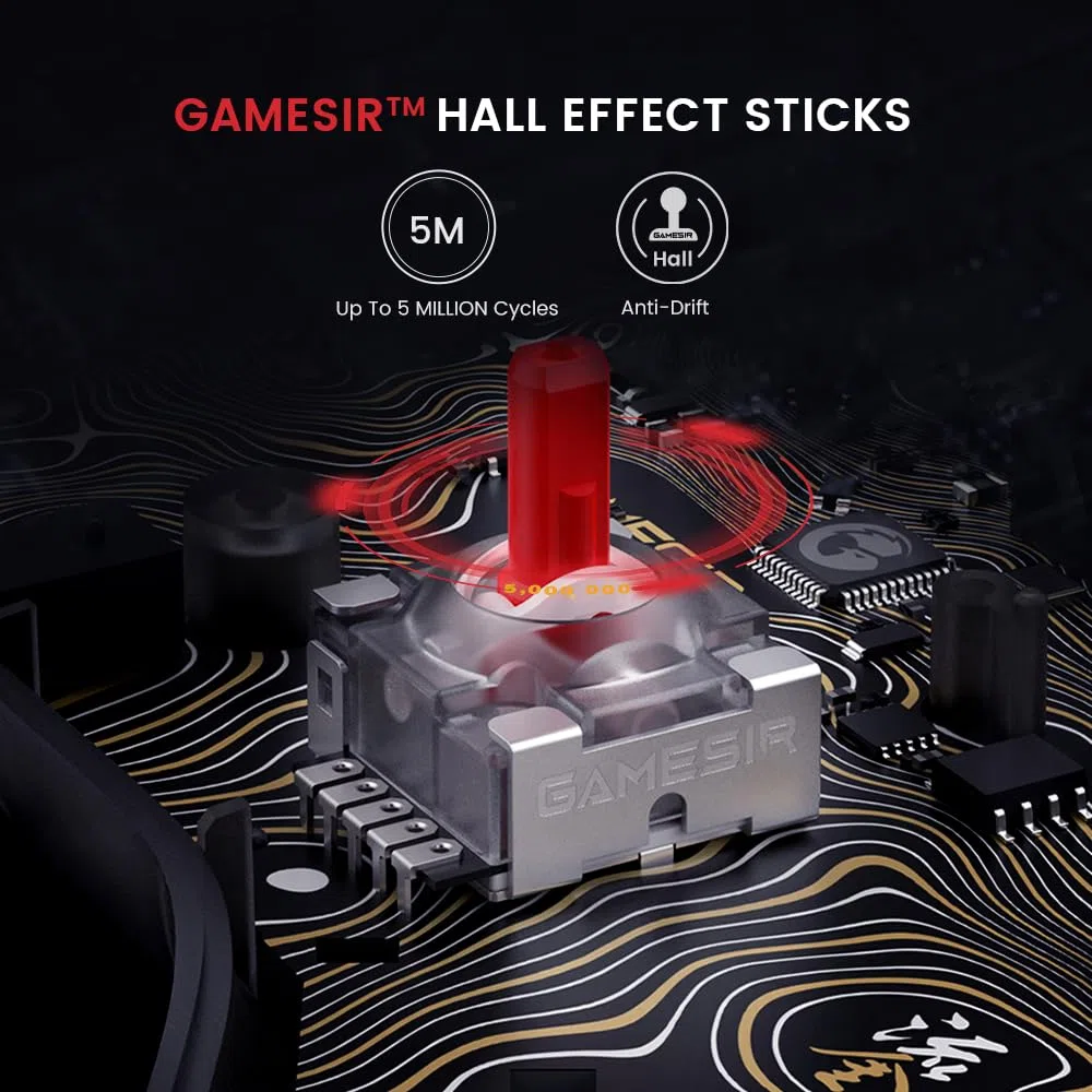 GameSir Kaleid Flux Xbox Controller- Controller di gioco con licenza ufficiale per Xbox Series X|S, Xbox One e Windows e Steam, controller di videogiochi cablato con grilletto/joystick a effetto Hall