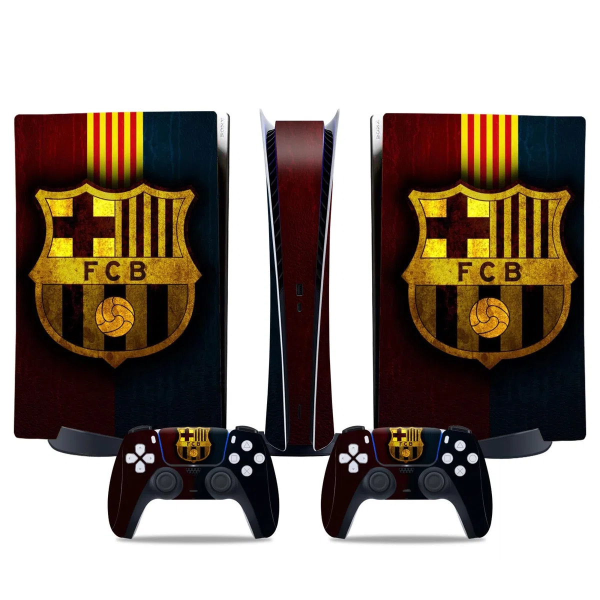 MaD Vision Skin Kit PlayStation 5 PS5 Digital Vinile Opaco FC Barcelona Design