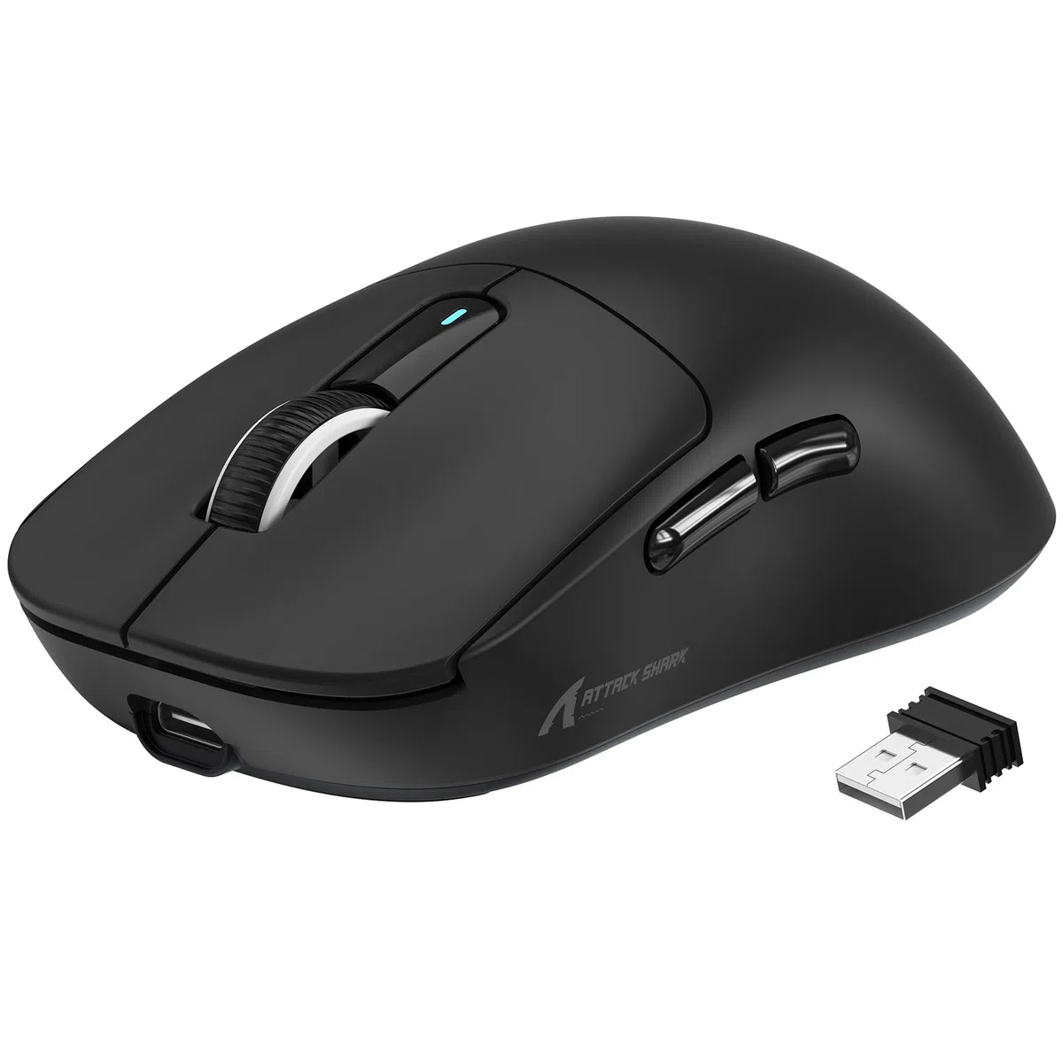 ATTACK SHARK X3 SUPERLIGHT Wireless Gaming Mouse 26000DPI PixArt PAW3395 49g Ultraleggero Nero