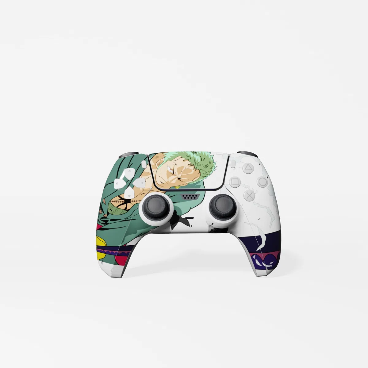 MaD Vision® Extra-Durable Skin Kit per PlayStation 5 (PS5) Digital Slim e Digital Slim | Set di Pellicole Adesive in Vinile Opaco per la Console e 2 Controller - per Anime|OnePiece Design