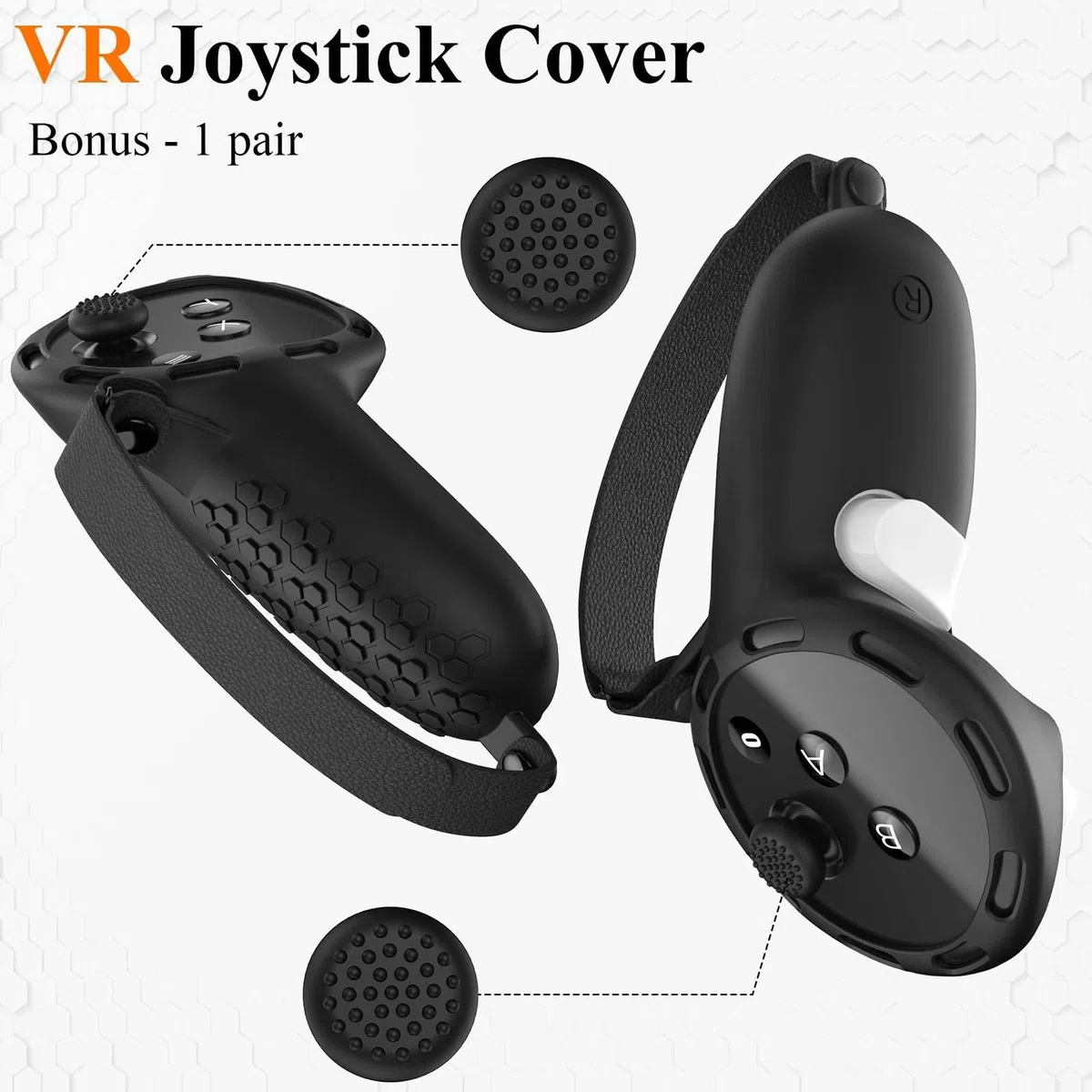 Set di Accessori Protettivi per Meta Quest 3 Silicone, 2 Pezzi Custodia Controller VR