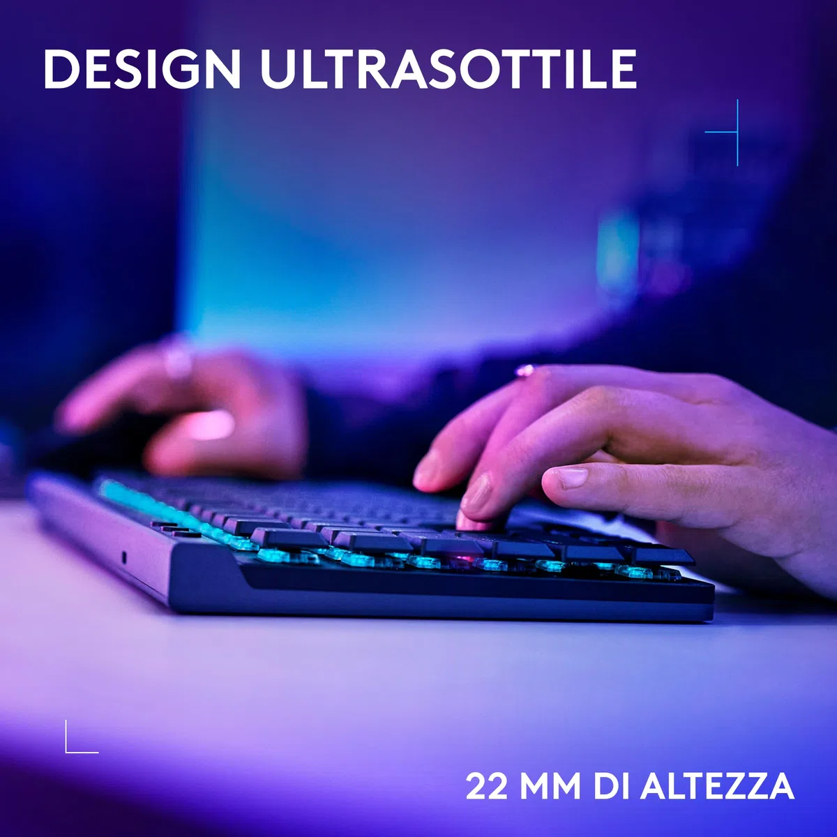 Logitech G G515 LIGHTSPEED TKL Tastiera gaming wireless, LIGHTSYNC RGB, switch meccanici Tactile, PBT, ITA QWERTY, Nero