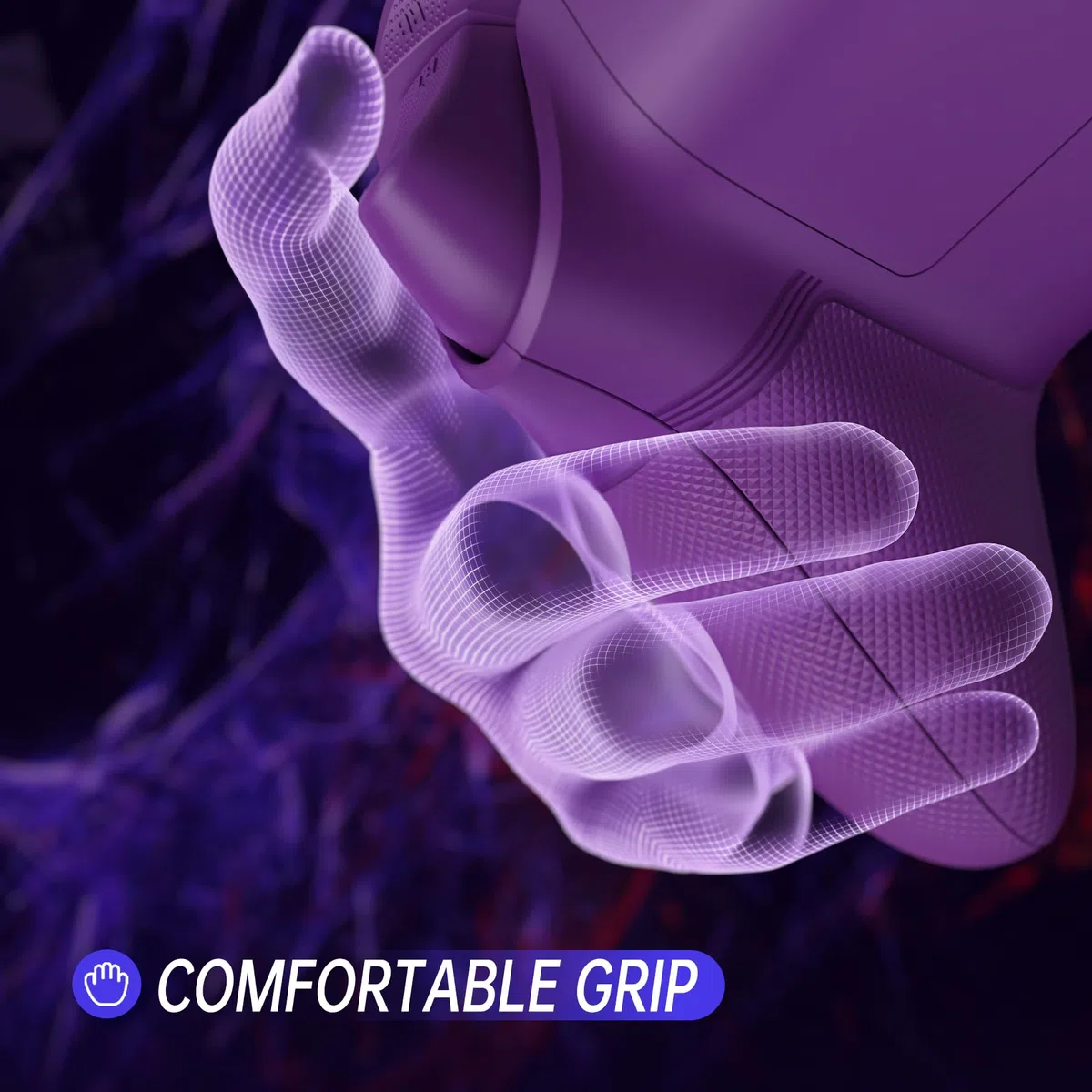 eXtremeRate Custodia Tasti Completi per Xbox Series X S Controller, Cover Gomma Grip Antiscivolo, Scocca Posteriore Ridisegnata per Xbox Series X S Joystick Model 1914-HAHAHA
