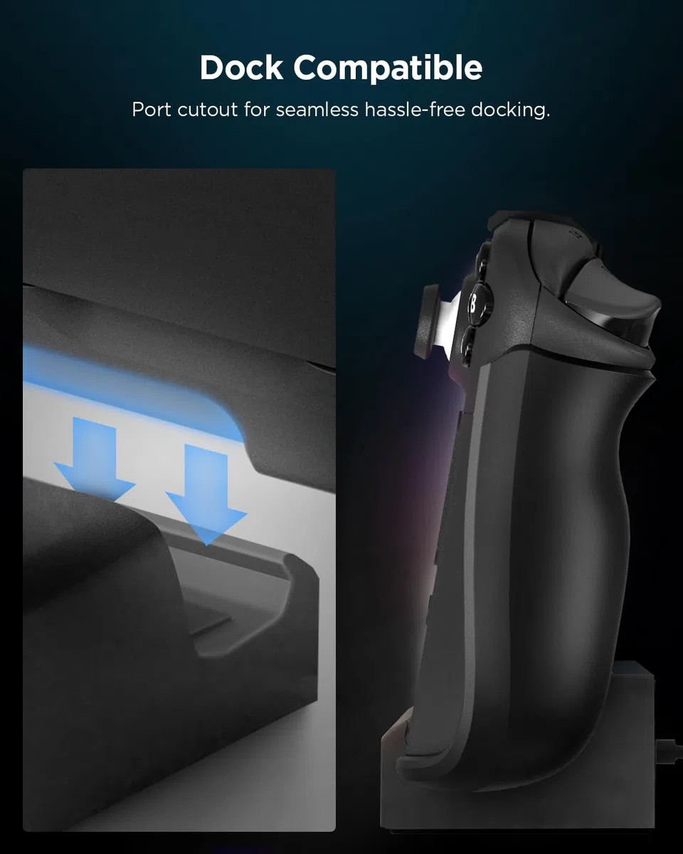 Spigen Cover Thin Fit Pro Compatible con Steam Deck LCD (2022) / Steam Deck OLED (2023) Console - Nero