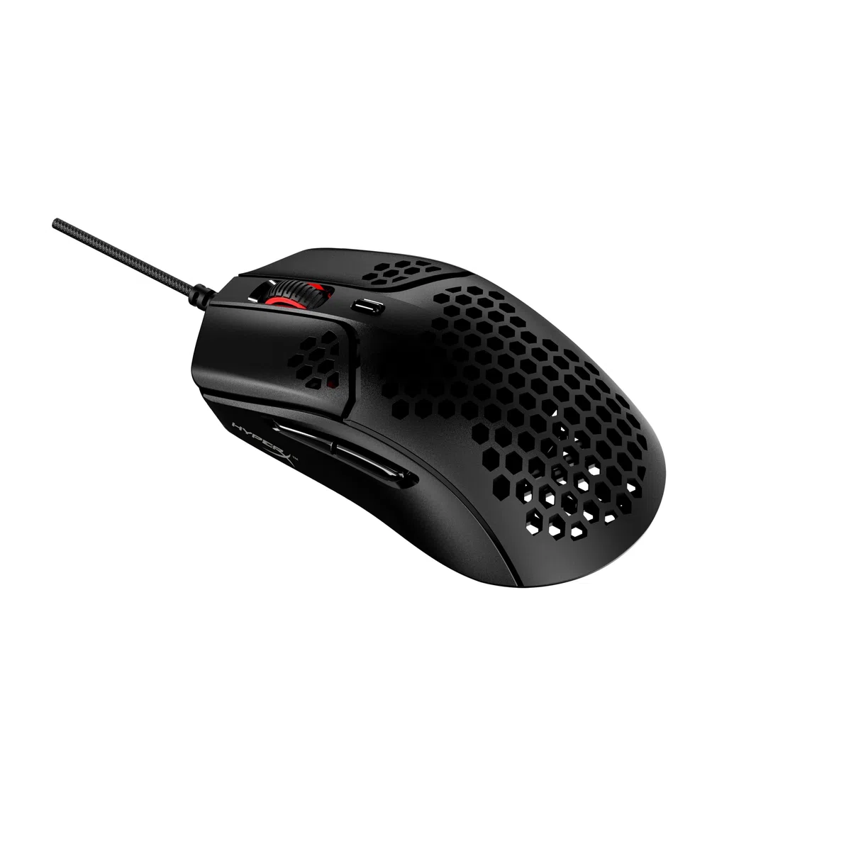 HyperX Pulsefire Haste, Mouse Gaming Cablato, Illuminazione RGB, 6 Tasti Programmabili, 16000 DPI, Resistenza fino a 60 Milioni di Clic, Cavo HyperFlex, Compatibile con Diverse Piattaforme, Nero