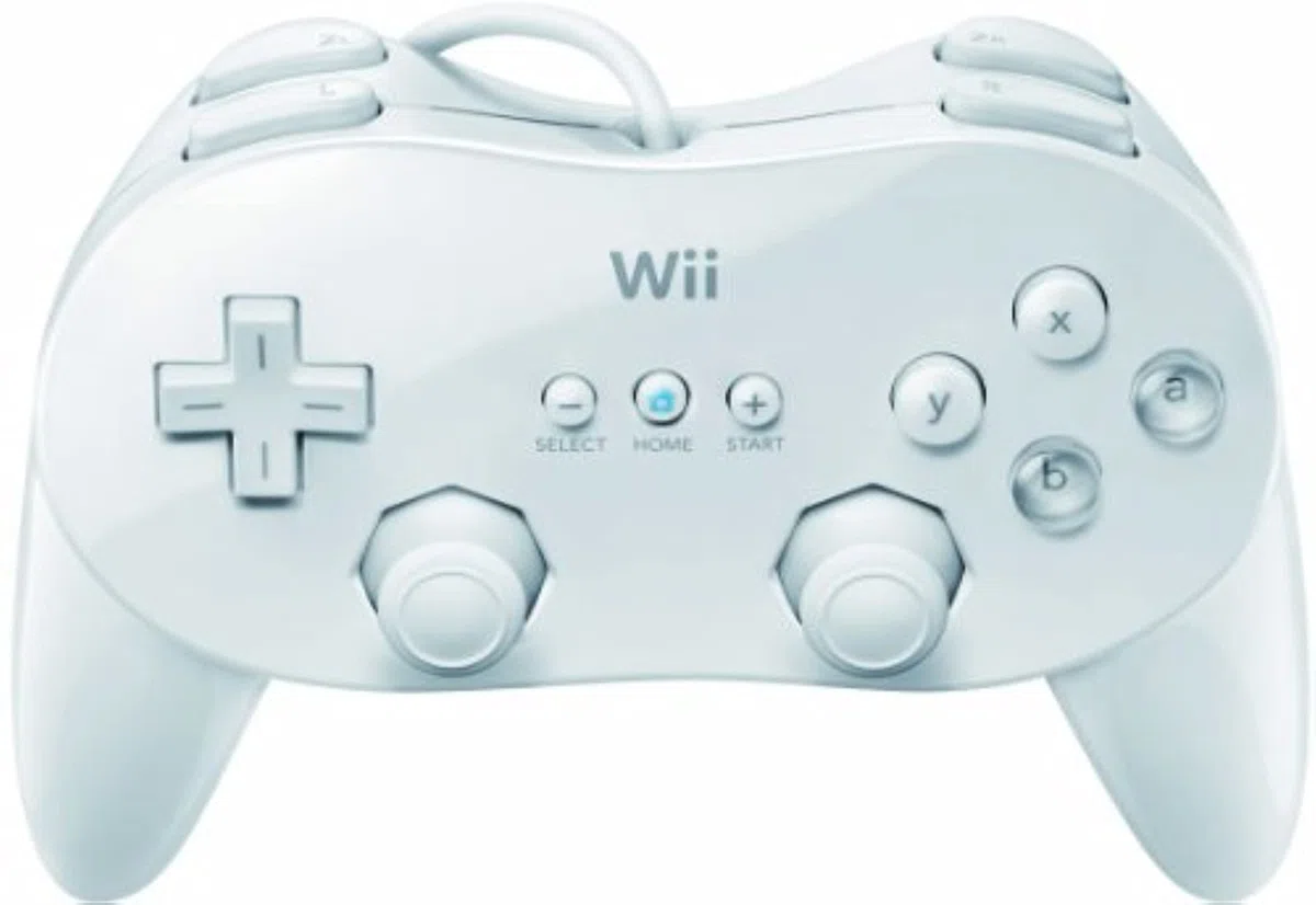 Nintendo Classic Controller PRO Gamepad Wii Bianco
