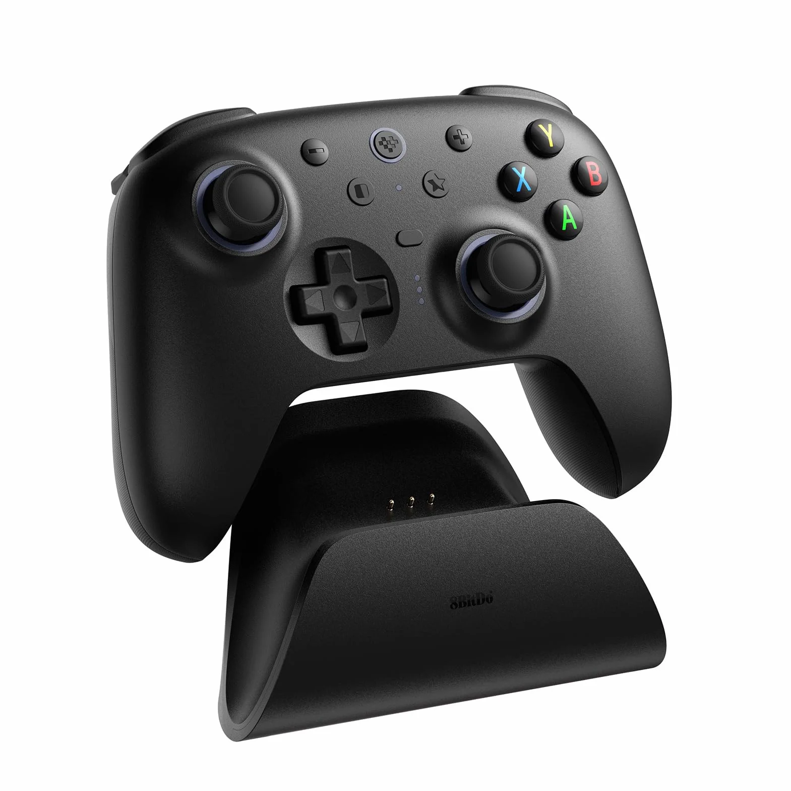 8Bitdo Ultimate 2 Wireless Controller for Windows & Android, Gaming Controller with TMR Joysticks, Switchable Hall Effect/Tactile Triggers, Motion Control, RGB Fire Ring, 8Speed Wireless Tech, Black