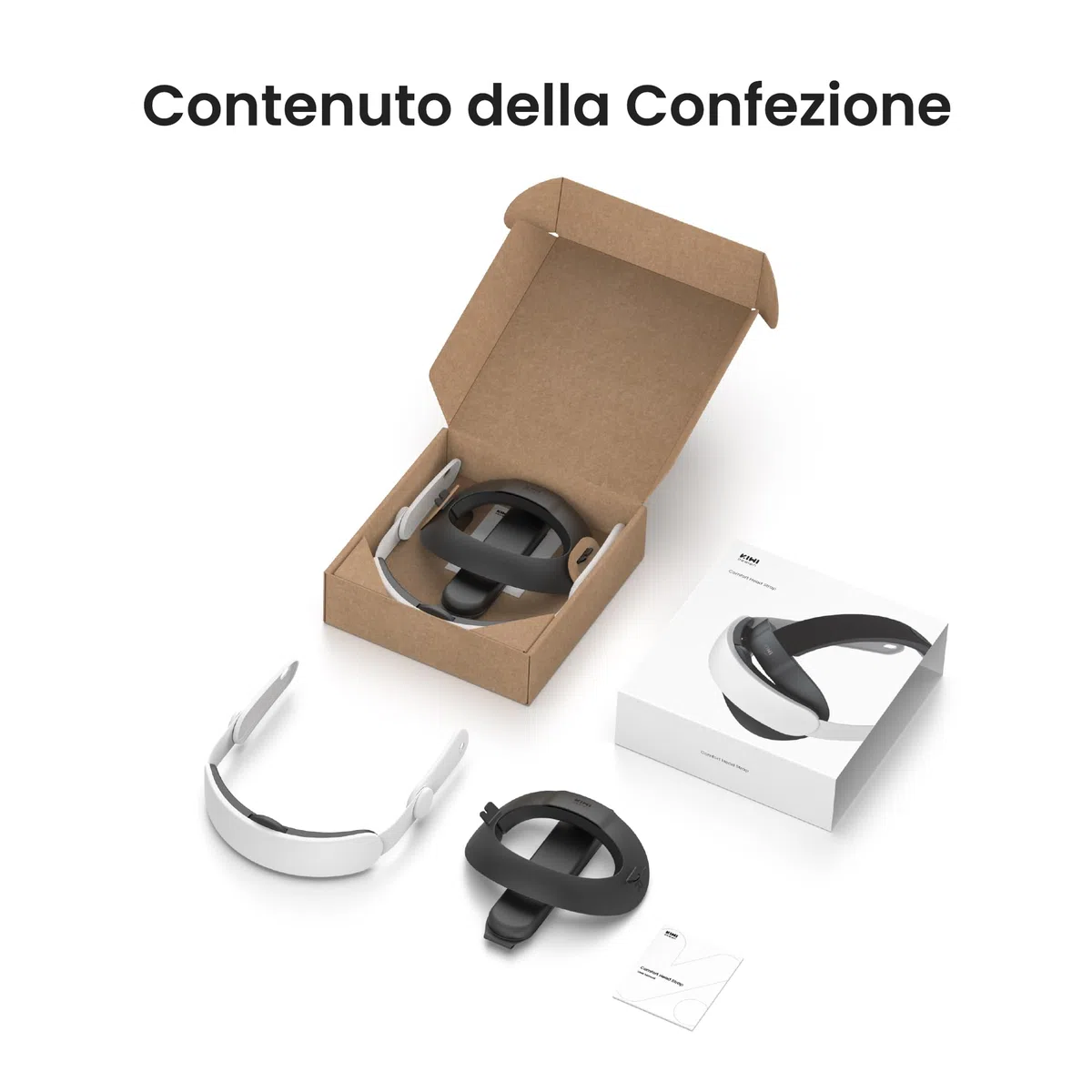 KIWI design K4 Comodo Cinturino per la Testa Compatibile Meta Quest 3S Quest 3