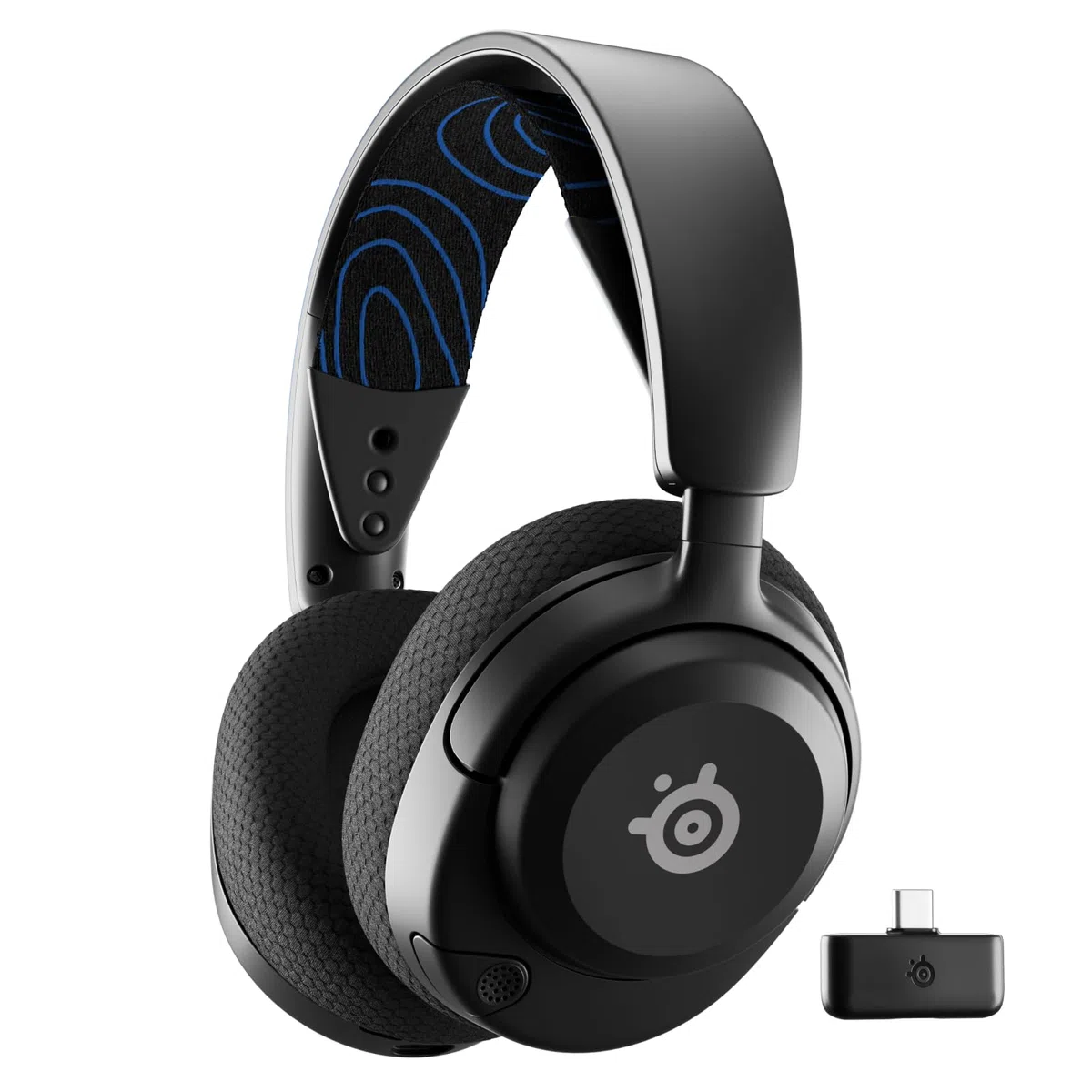 SteelSeries Arctis Nova 5P Cuffie Wireless PS5 Driver magnetici al neodimio Batteria 60 HR 2,4GHz BT Microfono ClearCast Gen2.X